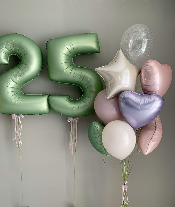Number 0 Balloons 40 Inch Olive Green Number Balloons for 10 20 30 40 50 60 70 80 90 100 Numbers Balloon Birthday Decorations Wedding Event Baby Shower