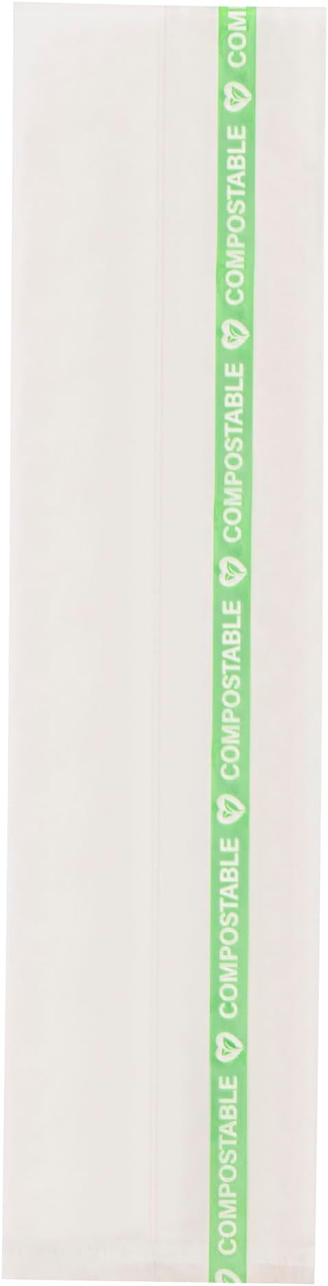 Resturantware Plastic Gusset Bags 100 Count 2" x 2" x 8 1/4" Wicker Dispensing Bottom Gusset Clear Plastic Bags Heat Sealable For Sourdough Bread Cookies Pastries Rolls For Home Bakers And Bakeries