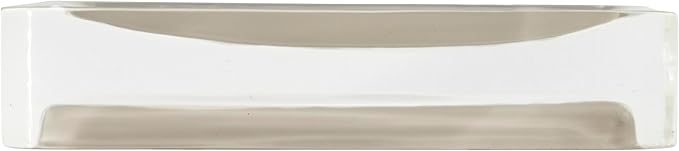 Izod – Soap Dish, Clear Hand-Painted Resin with Sleek Modern Styling, Perfect for Holding Bar Soap or Sponges on Bathroom & Kitchen Counters (Marina)