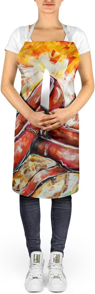 Caroline's Treasures First Step Ballet Shoes Apron Cooking Kitchen Server Baking Crafts Gardening for Adult Women Men, Unisex, Large, Multicolor