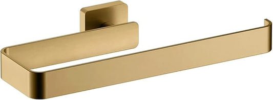KIBI Blaze 10-Inch Bathroom Towel Bar – Solid Brass, Wall Mounted Hand Towel Holder, Sleek Modern Design, Rust-Resistant, Perfect for Bathroom, Vanity & Kitchen Sink Area (Brushed Brass) (KBA16)