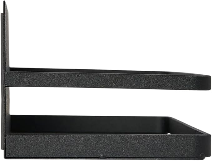 Household Essentials Metal Magnetic Spice Organizer, Black
