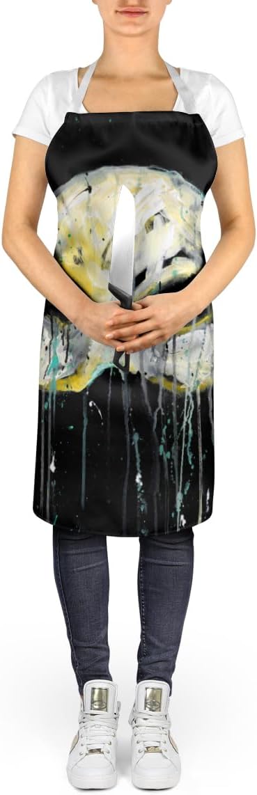 Caroline's Treasures Mysterious Mask Apron Cooking Kitchen Server Baking Crafts Gardening for Adult Women Men, Unisex, Large, Multicolor