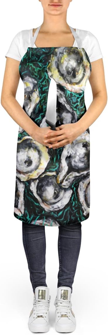 Caroline's Treasures Oyster Lily Apron Cooking Kitchen Server Baking Crafts Gardening for Adult Women Men, Unisex, Large, Multicolor