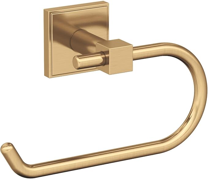 Amerock BH36071CZ | Champagne Bronze Single Post Toilet Paper Holder | 6-5/16 inch Length Toilet Tissue Holder | Appoint | Bath Tissue Holder | Bathroom Hardware | Bath Accessories