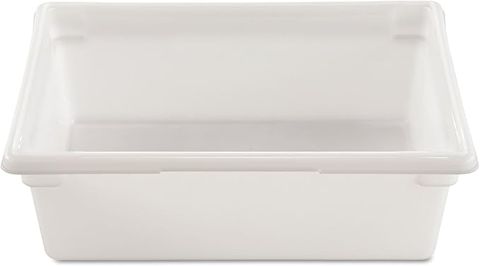 Rubbermaid Commercial Products Food Storage Box/Tote for Restaurant/Kitchen/Cafeteria, 12.5 Gallon, White