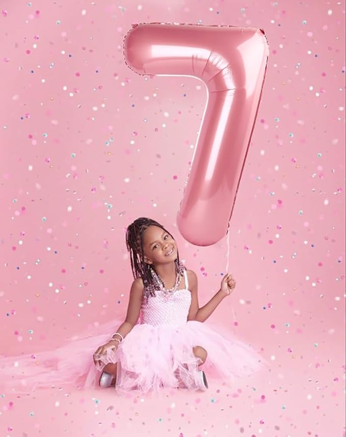 Numbers 27 Balloons, 27 Balloons, 40 In Big 27th Pearl Pink Party Decorations for Women Men Engagement, Wedding, Celebration Party, Graduations, Photo Shoot
