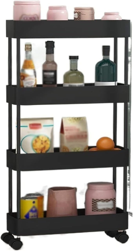 Kitchen Storage Rack Kitchen Rack Floor-to-Ceiling Multi-Layer Removable Crevice Storage Rack Supplies Home Space-Saving Storage Shelves (Color : A-40.5x13.5x87cm) (D 40.5x13.5x87cm)