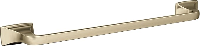 Amerock BH36013BBZ | Golden Champagne Towel Bar | 18 in (457 mm) Towel Rack | Highland Ridge | Bathroom Towel Holder | Bathroom Hardware | Bath Accessories