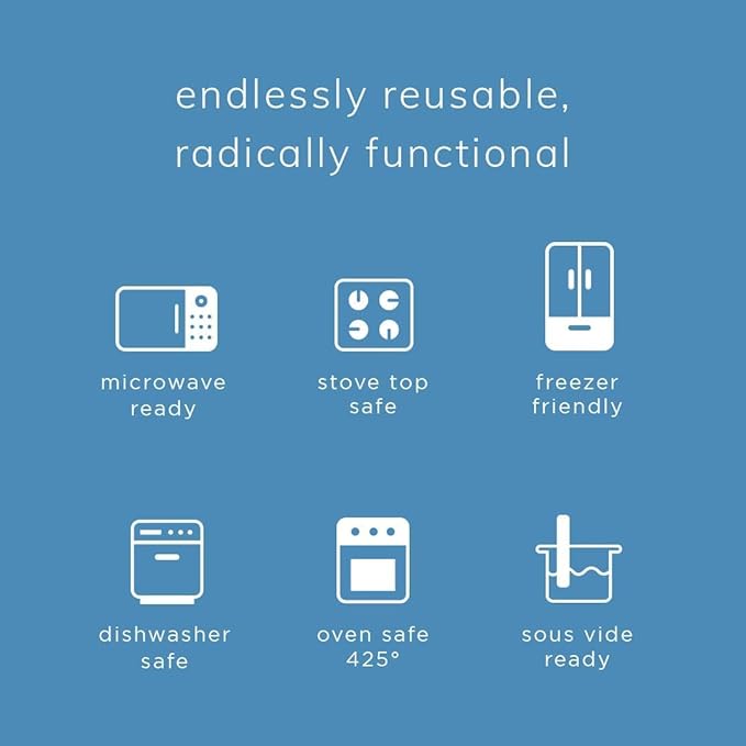 Stasher Silicone Reusable Storage Bag, Stand-Up Mega Bag, Reusable Freezer Bags, Microwave, Dishwasher, Oven Safe, Sous Vide, Premium Lunch Container, Eco Friendly, Food Storage Bags, 104 oz, Aqua | Reusable Food Bag