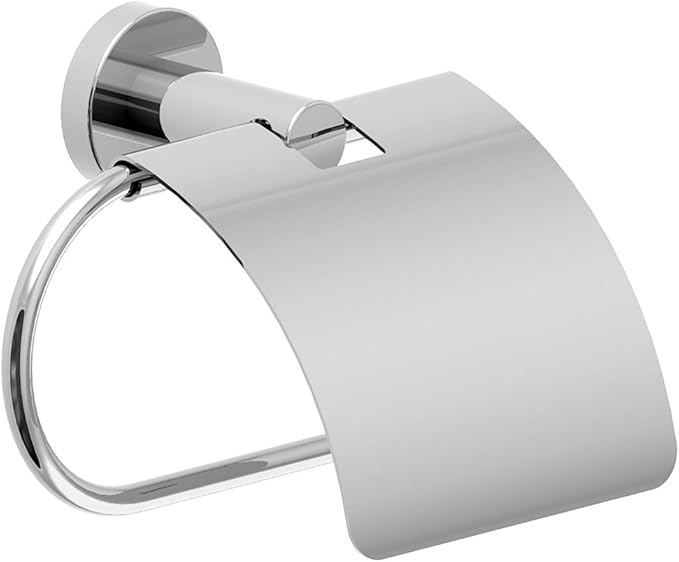 Symmons 353TPC Dia Wall-Mounted Toilet Paper Holder with Cover in Polished Chrome
