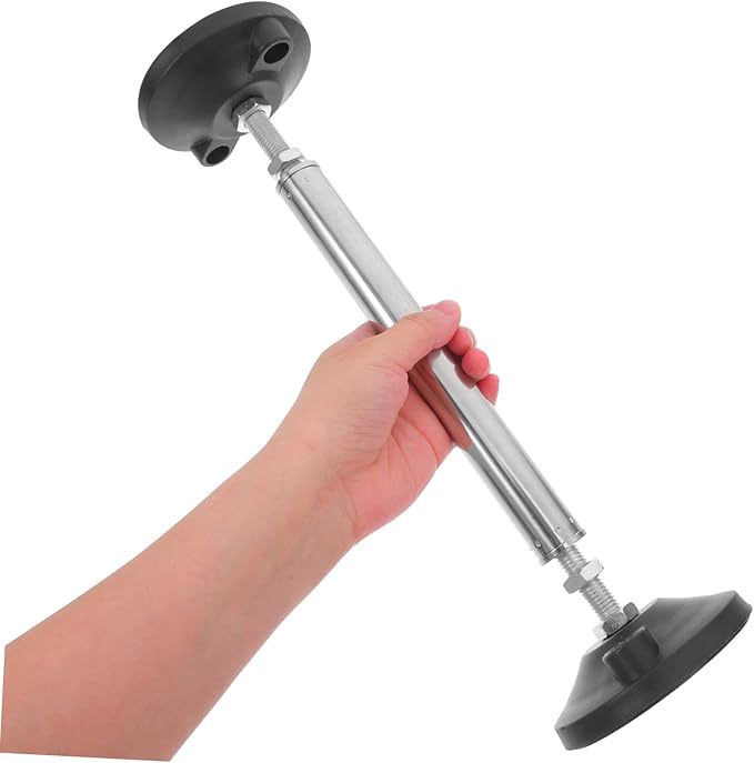 OSALADI Adjustable Cabinet Support Pole Telescopic Rod for Undermount Sink Furniture Height Range Dual Thread System for Bathroom and Kitchen Cabinets