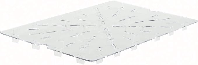 Winco Drain Shelf for PFSF-Series, 18" x 26", Clear, PC
