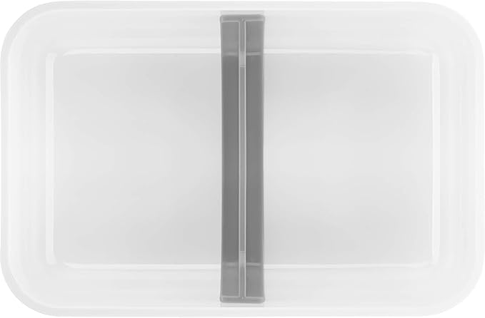 ZWILLING Fresh & Save Plastic Flat Lunch Box, Airtight Food Container, Meal Prep Container, BPA-Free, Grey - Large