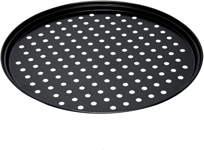 Restaurantware Met Lux 13" Pizza Pan with Pizza Cutter Bundle - Stainless Steel Commercial Pizza Wheel with Finger Guard and Aluminum Pizza Disk Tray - Professional Pizza Making Set