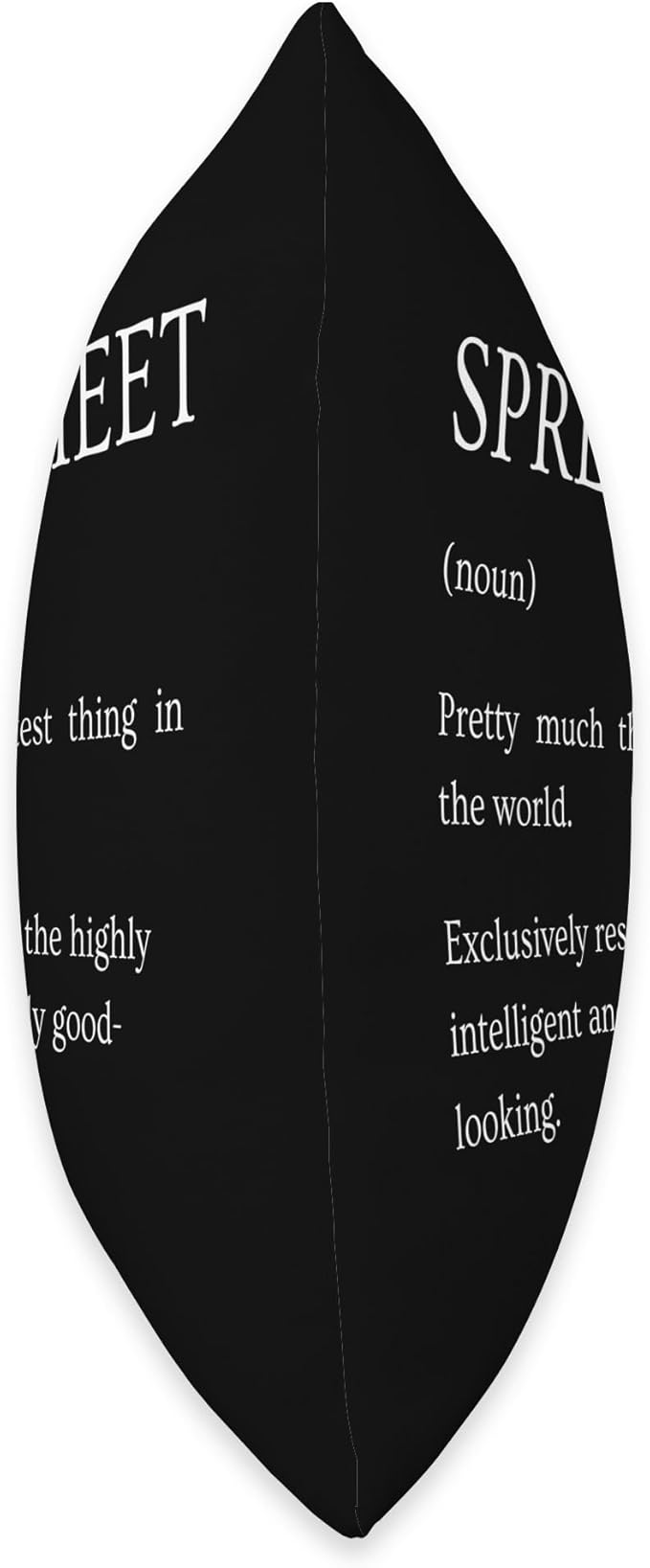 Spreadsheet Definition - Funny Sarcastic Sheets Explanation Throw Pillow