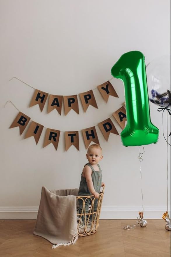 Balloon Number 15, Dark Green Balloons Numbers for Girls Boys Happy Birthday Decorations, 40 Inch for 15 51 Graduation Wedding Anniversaries Party