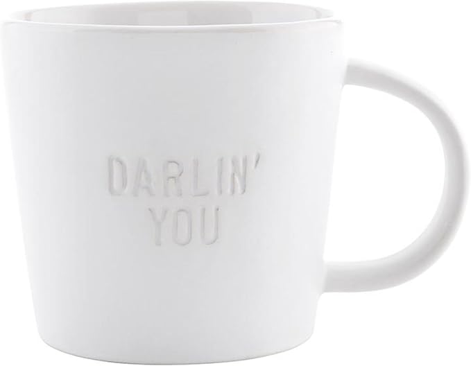 Santa Barbara Design Studio Gift Coffee Mugs Tall Debossed Matte Ceramic Coffee or Tea Cup, 14-Ounce, Darlin' You