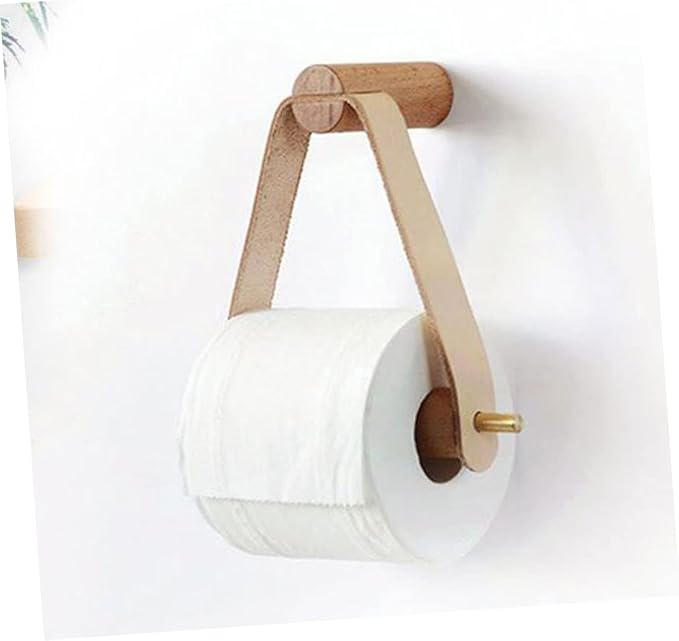 HOMSFOU 2pcs Creative Tissue Holder for Bathroom and Kitchen and Decorative Paper Towel Rack Space-Saving Design Easy Installation and Stylish Home Organizer