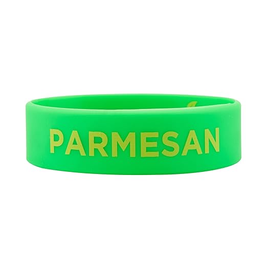 Restaurantware Silicone Squeeze Bottle Band 10 Count 2.75 Inch Dishwasher Safe Condiment Identification Band, Parmesan Green Non-Slip Label Band for Condiment Labeling at Restaurants, Food Trucks