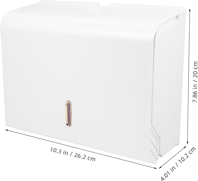 GANAZONO Commercial Waterproof Wall-Mounted Paper Towel Dispenser for Bathroom Kitchen Touchless Hand Towel Holder No Drilling Required Easy Install