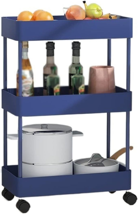 Kitchen Storage Rack Kitchen Rack Floor-to-Ceiling Multi-Layer Removable Crevice Storage Rack Supplies Home Space-Saving Storage Shelves (Color : A-40.5x13.5x87cm) (B 40.5x22.5x62cm)