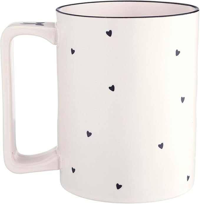 Santa Barbara Design Studio Holiday Ceramic Mug with Gold Foil Detail, 16-Ounces, Little Tree
