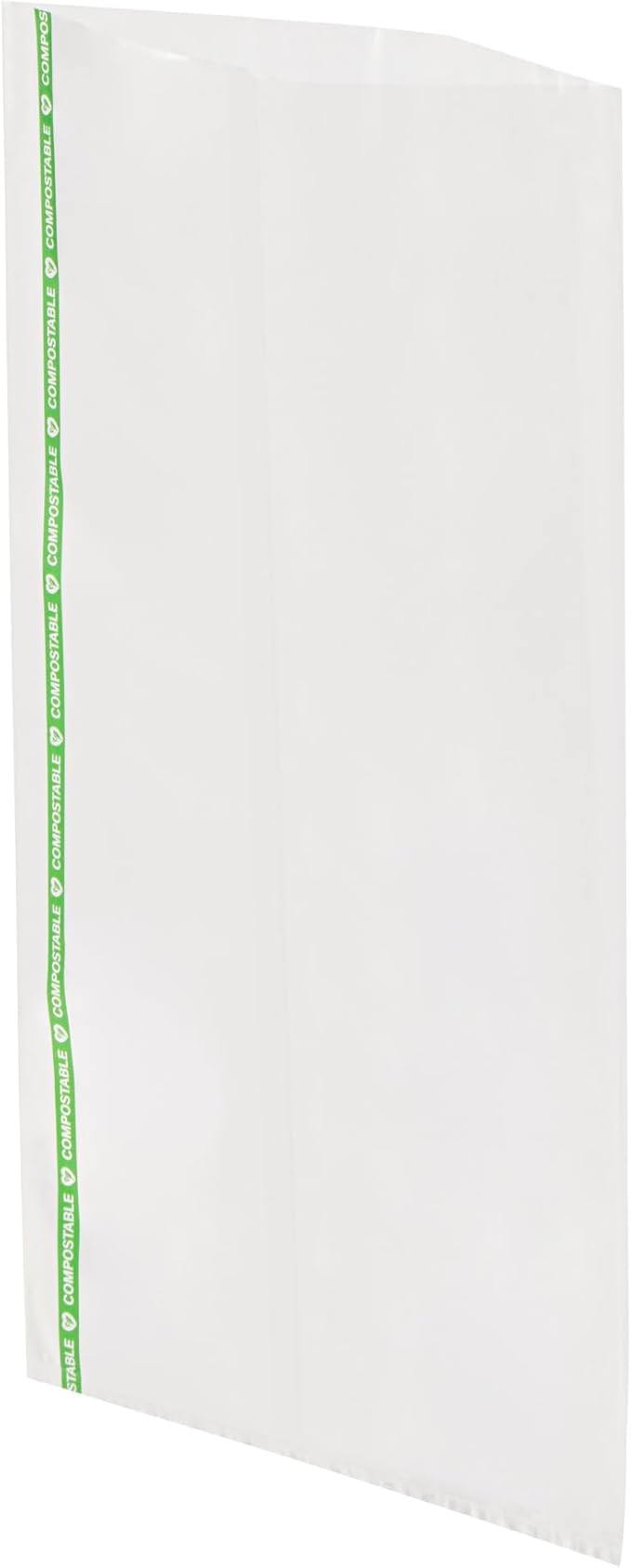Restaurantware Candy Bags 100 Pcs 14" x 7" Heat-Sealable Clear Plastic Bags Greaseproof Home Compostable Freezer-Ready No-Flap Treat Carriers for Candies, Cookies, Bakery, Party Favours