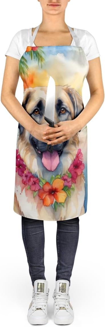 Caroline's Treasures Anatolian Shepherd Luau Apron Cooking Kitchen Server Baking Crafts Gardening for Adult Women Men, Unisex, Large, Multicolor