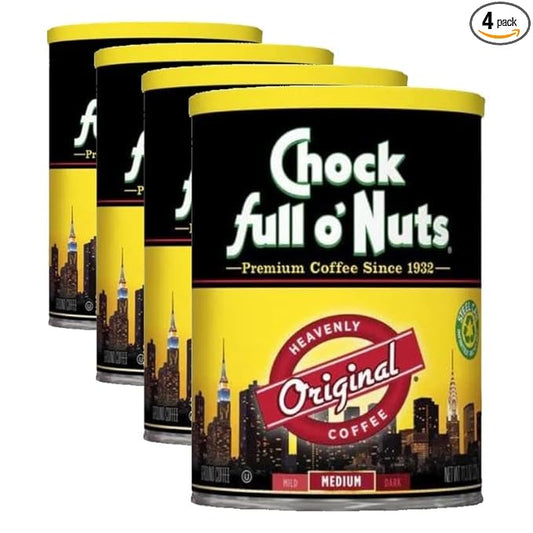 Chock Full o'Nuts Original, Coffee, 11.3 OZ (Pack of 4)