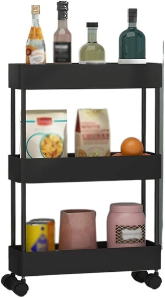 Kitchen Storage Rack Kitchen Rack Floor-to-Ceiling Multi-Layer Removable Crevice Storage Rack Supplies Home Space-Saving Storage Shelves (Color : A-40.5x13.5x87cm) (D 40.5x13.5x62cm)