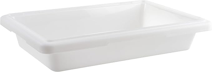 Winco Commercial Food Storage Box/Tote for Restaurant, 12" x 18" x 3"