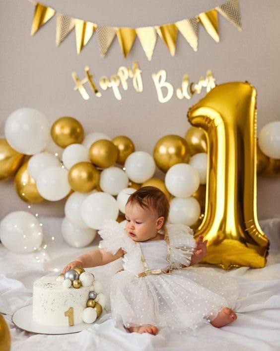 Gold 11 Balloon, 40 Inch Number Balloons, Birthday Balloon Party Decoration for 11st Girls Boys, Anniversaries, Celebration Party, Graduation