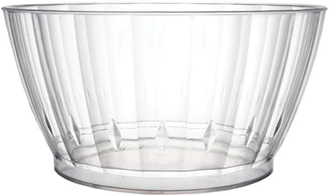 Party Essentials Deluxe/Elegance Quality Plastic 6-Ounce Fruit/Nut/Dessert Bowls, 80-Count, Clear