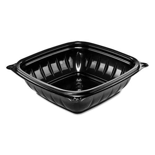 Dart B8SB 8 oz Black PP Square Bowl (Case of 504)