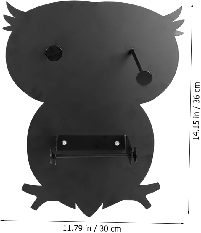 LIFKOME Paper Towel Wall Mount Holder Owl Design Bathroom Tissue Stand Kitchen Paper Storage Stands Easy Access