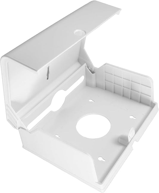 Paper Towel Box Simple Hands Towel Holder for Bathroom Wall Adhesive Paper Towel Dispenser Kitchen Commercial Dispensers Stainless Towel Holders Touchless Plastic White
