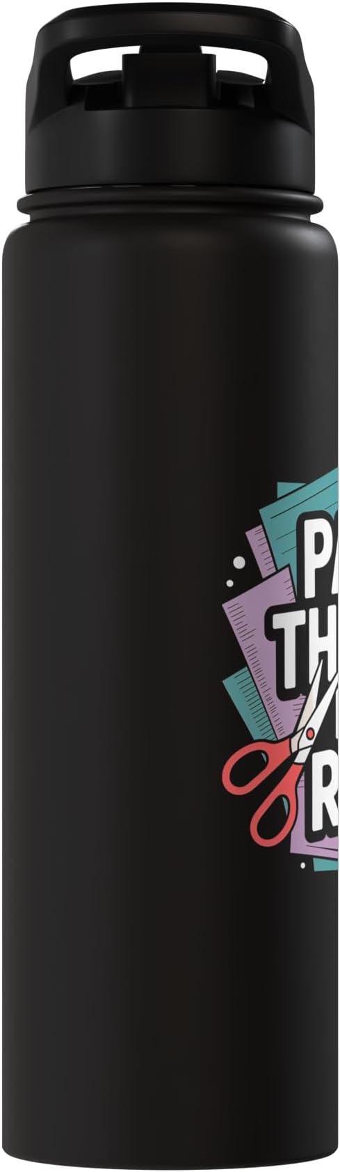 Paper Therapy Feels Right Scrapbooking Stainless Steel Insulated Water Bottle