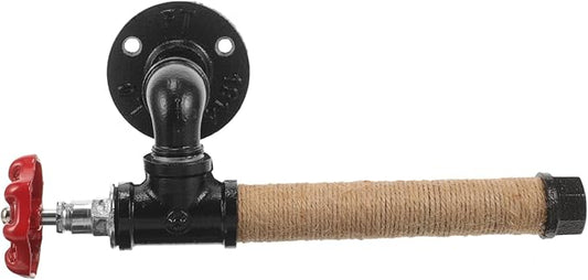Operitacx Wall Mount Paper Towel Holder Vintage Industrial Style Pipe Towel Rack for Bathroom Kitchen Rustic Storage for Tissue and Items Durable and Stylish Design