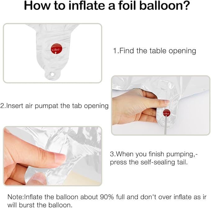 2026 Balloons, 2026 Number Balloons, 2026 White Balloon, Foil Happy New Year Balloon for New Year Eve Party Supplies 2026 Graduation Decorations Anniversary Birthday Home Office Decorations, 16 Inch