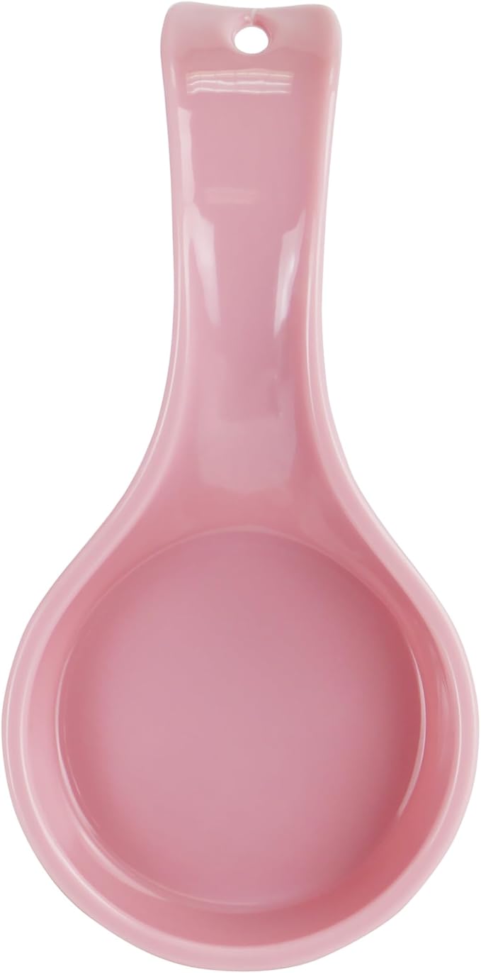 Reston Lloyd Calypso Basics Single Plastic Spoon Rest, Pink, single spoon