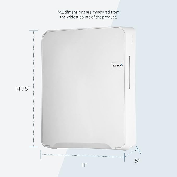 EZbrnd Wall Mount MULTIFOLD Paper Towel Dispenser for Kitchen/Bathroom/Office/RV/Airbnb, White, 3300-EZ