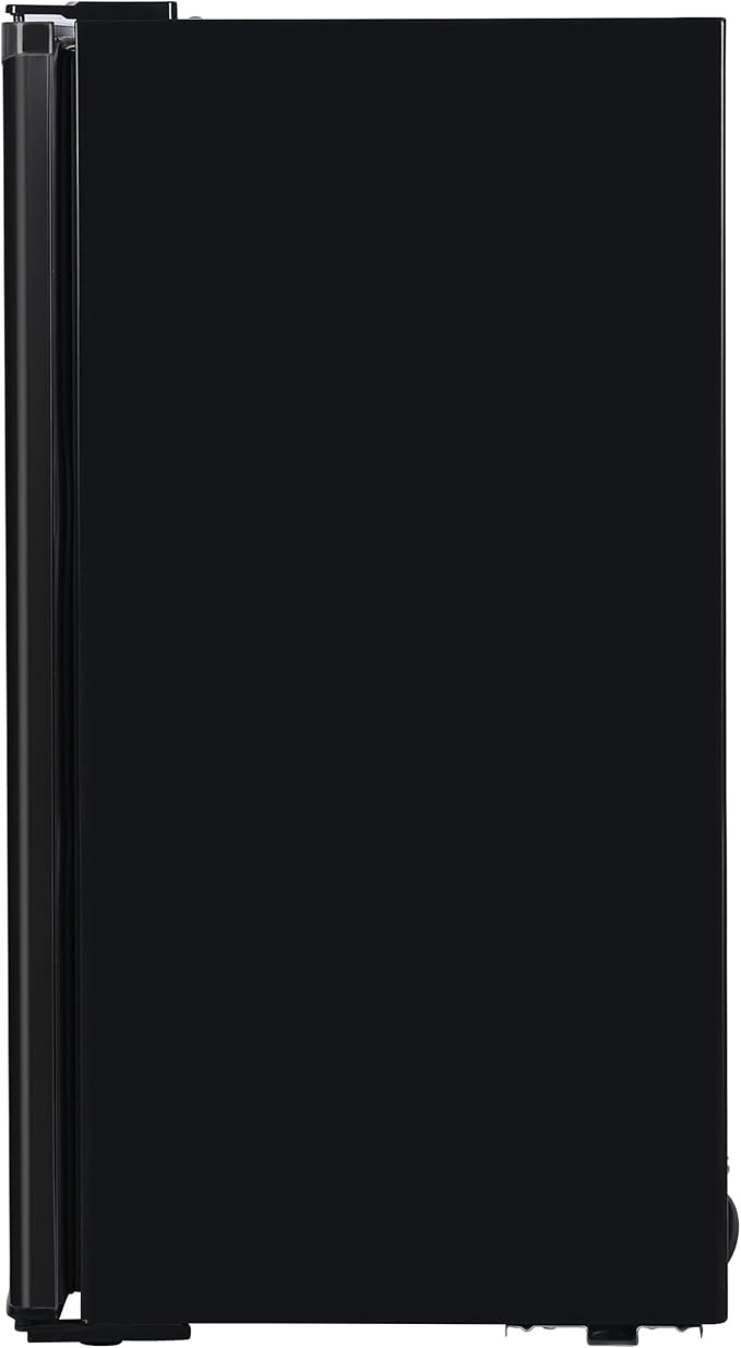 ARCTIC CHEF Mini Refrigerator-Freezer Compartment-Adjustable Thermostat Control-Reversible Doors-Ideal for Dorm, Office, RV, Garage, Apartment-Black, 3.2 CU.FT