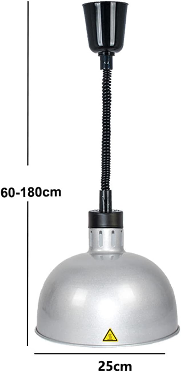 Commercial food heating lamp, hanging food heat preservation lamp, suitable for buffet professional kitchen heating equipment, suitable for buffet food court restaurants, restaurant equipment (si