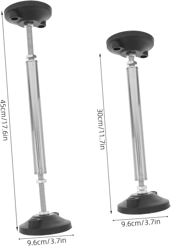 OSALADI Adjustable Cabinet Support Pole Telescopic Rod for Undermount Sink Furniture Height Range Dual Thread System for Bathroom and Kitchen Cabinets