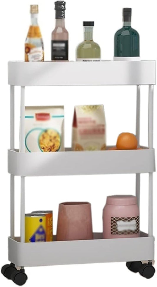 Kitchen Storage Rack Kitchen Rack Floor-to-Ceiling Multi-Layer Removable Crevice Storage Rack Supplies Home Space-Saving Storage Shelves (Color : A-40.5x13.5x87cm) (C 40.5x13.5x62cm)