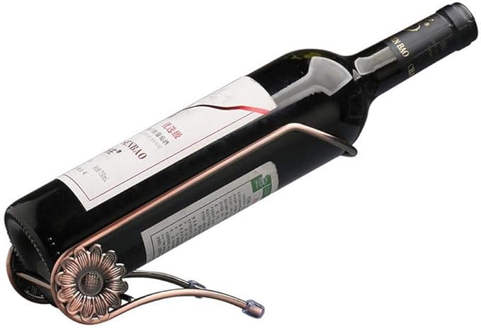 Wrought Iron Wine Rack Home Wine Bottle Cabinet Decorative Ornaments Wine Shelf Stand for Bar Kitchen Basement