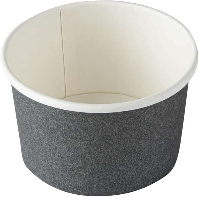 Coppetta 3 Ounce Paper Cups, 200 Durable To Go Cups - Lids Sold Separately, Disposable, Gray Paper Dessert Cups, Freezable, For Cafes And Restaurants - Restaurantware