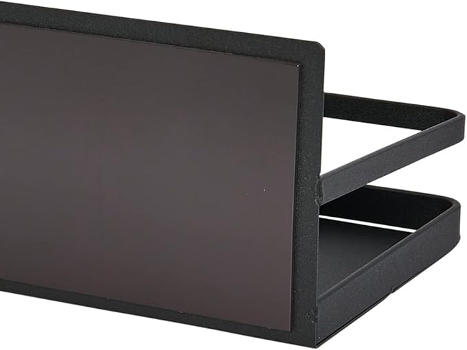 Household Essentials Metal Magnetic Spice Organizer, Black