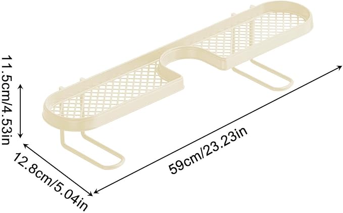 U Shape Faucet Storage Rack, Enhanced Usability Convenience, 11.5x12.8x59cm, Kitchen Sink Organizer, Sink Storage Rack, Space-Saving Design, For Kitchen Countertop Bathroom Dorm
